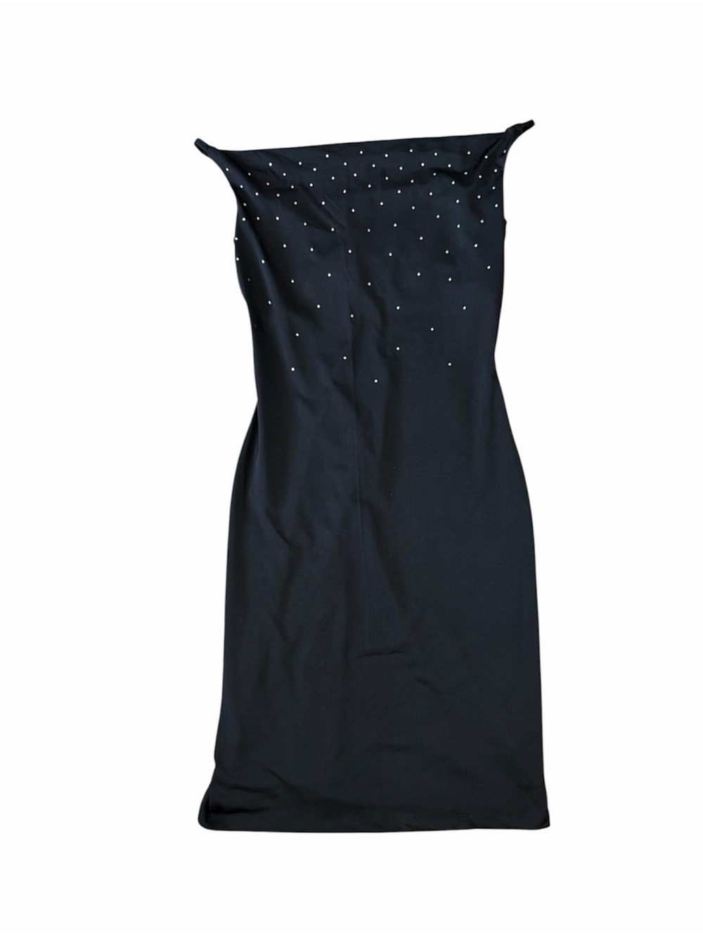 VINTAGE Y2K Black Studded Bodycon Dress Size Small